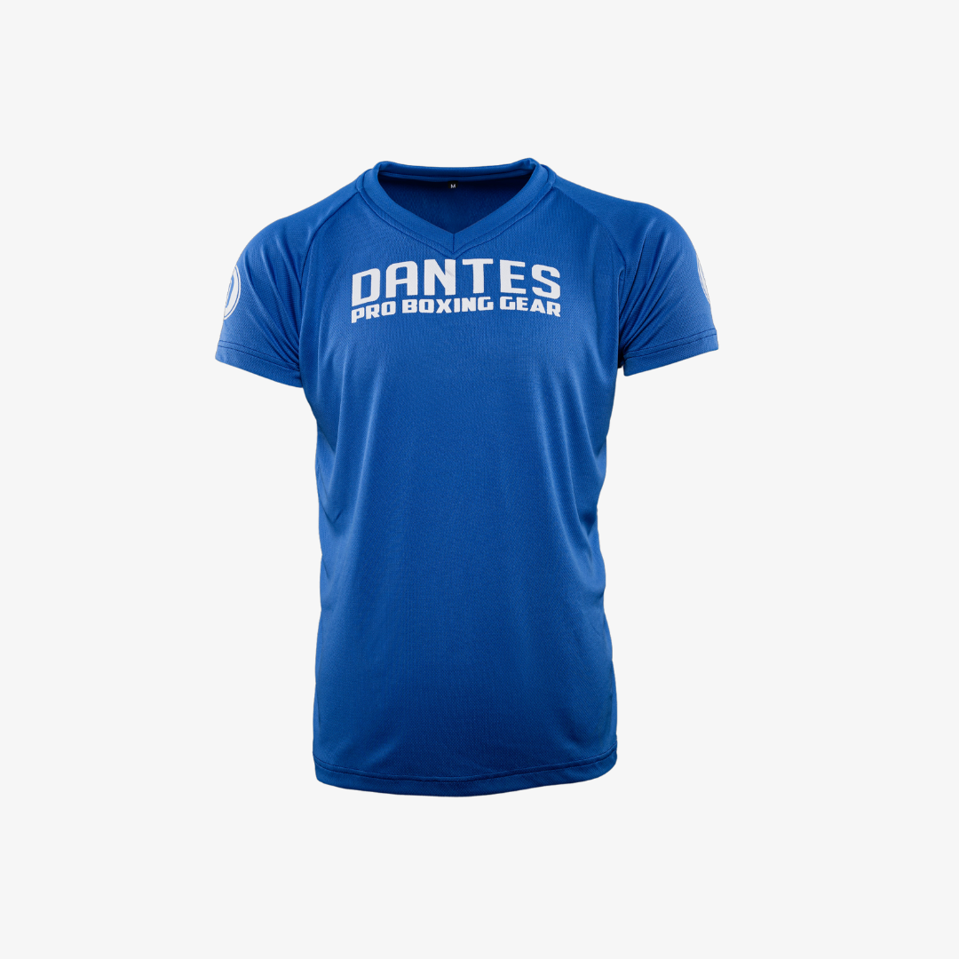 DantesĀ® Trainingshirt & Muay Thai Broekje (blauw)