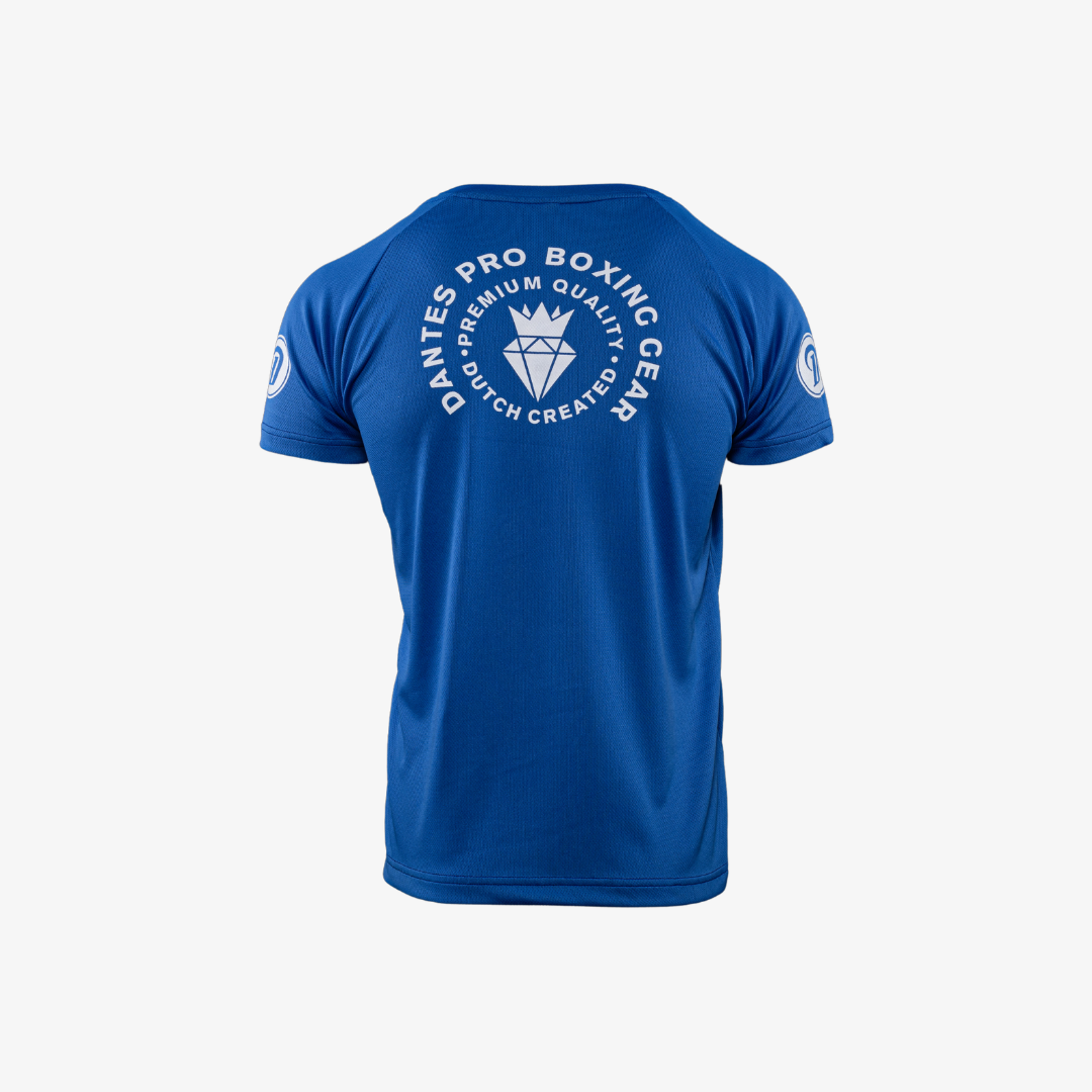 DantesĀ® Trainingshirt & Muay Thai Broekje (blauw)