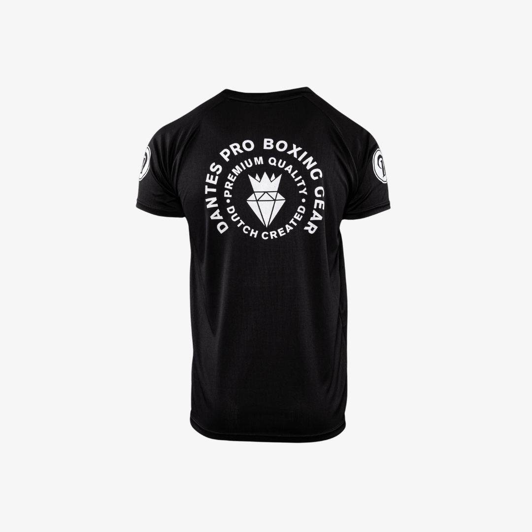 DantesĀ® Trainingshirt & Muay Thai Broekje (zwart)