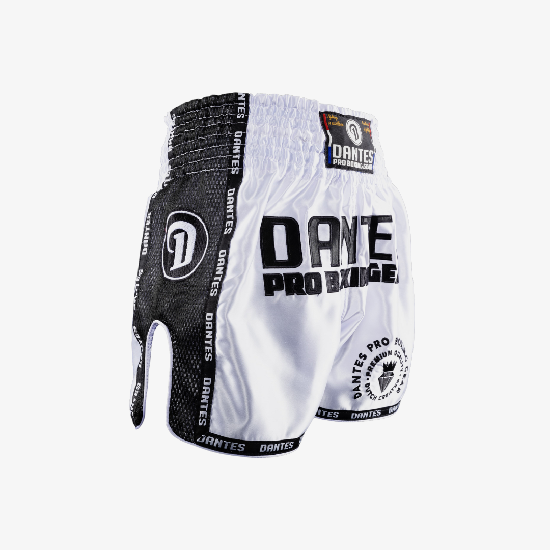 DantesĀ® Trainingshirt & Muay Thai Broekje (wit)