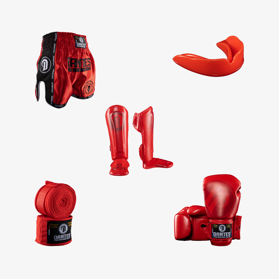 Het Kickboks Pakket (Rood - Heren)